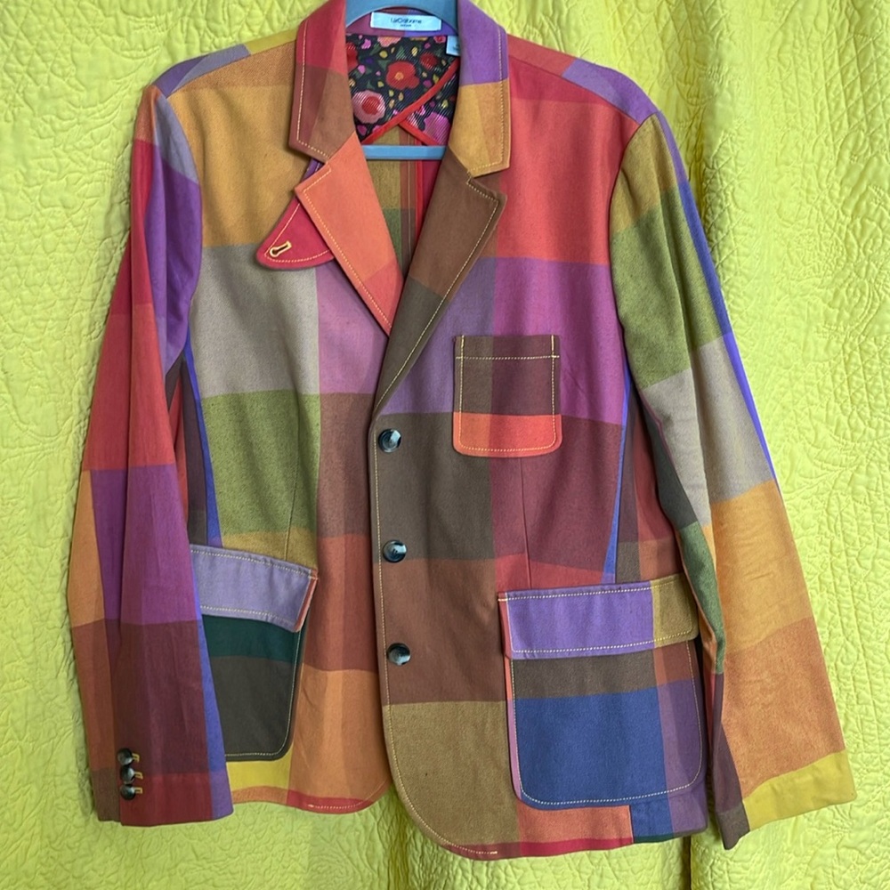 Vintage Liz Claiborne color block blazer.